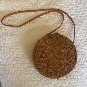 Circle Crossbody Woven/Rattan Bag